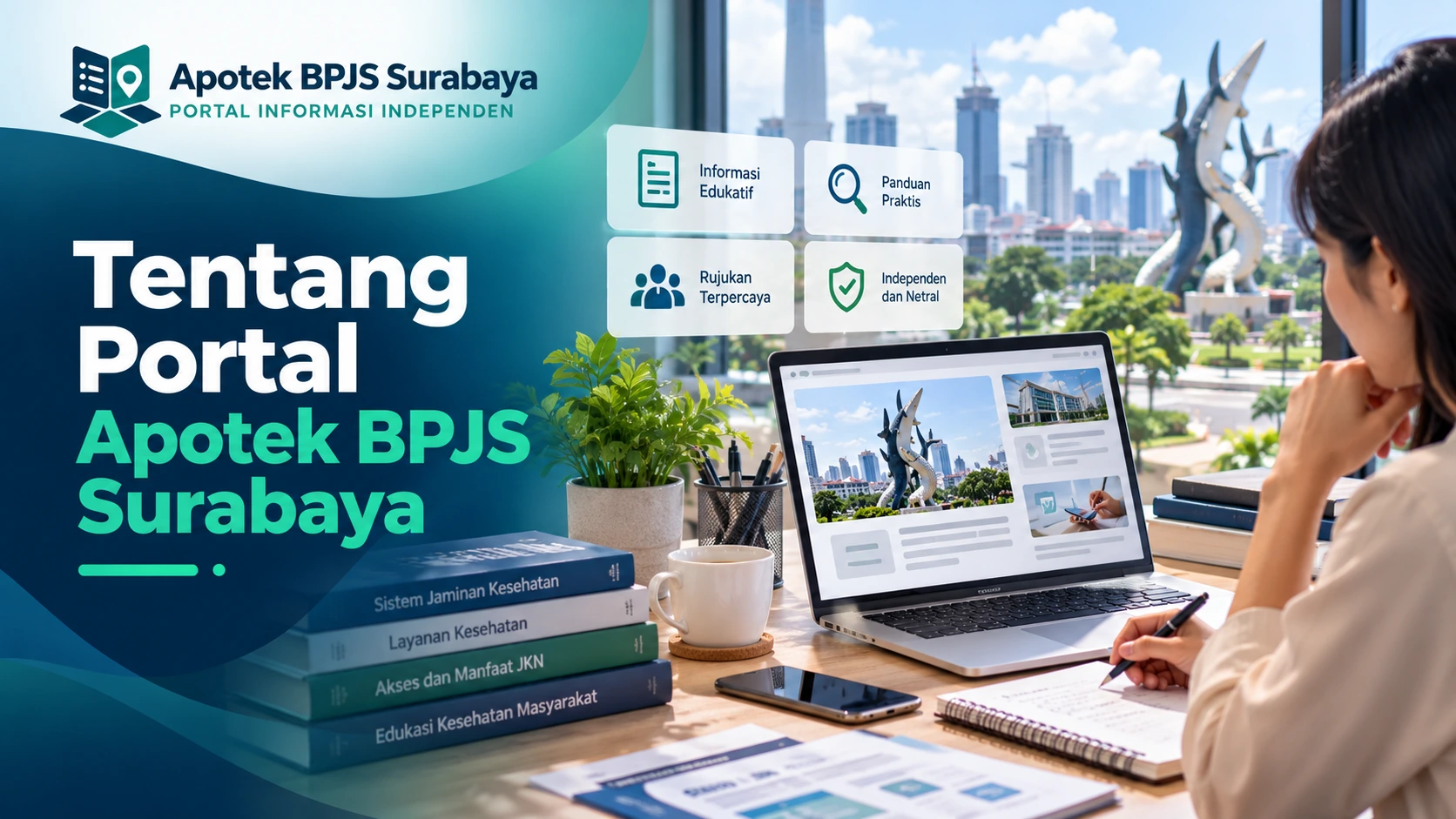 Banner tentang portal informasi independen Apotek BPJS Surabaya